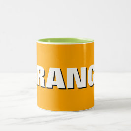 Stylish Orange Mug, Perfect Gift For Coffee Lovers ツートーンマグカップ