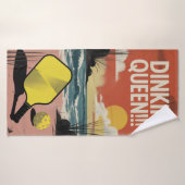 Stylish Paddle DINKIN' QUEEN!!! Gift Sports Towel バスタオル (バスタオル)