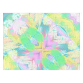 Stylish Pale Pastel Colours Abstract Art テーブルクロス (正面(横))