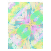 Stylish Pale Pastel Colours Abstract Art テーブルクロス (正面)