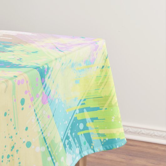 Stylish Pale Pastel Colours Abstract Art テーブルクロス (インサイチュ)