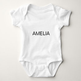 Stylish Personalized Baby Bodysuit with Name ベビーボディスーツ