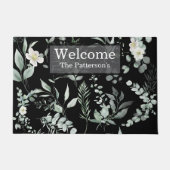 Stylish Personalized Greenery ドアマット (正面)