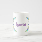 Stylish Personalized Mug - Chic Gift Idea for Her ボーンチャイナマグカップ (正面)