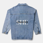 Stylish Personalized SHE Denim Jacket for Women デニムジャケット (裏面)