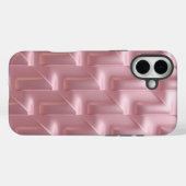 Stylish Pink Geometric Pattern iPhone Case Case-Mate iPhoneケース (裏面 (横))