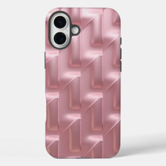 Stylish Pink Geometric Pattern iPhone Case iPhone 16 Plusケース