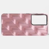 Stylish Pink Geometric Pattern Samsung Galaxy Case Samsung Galaxyケース (左側面)