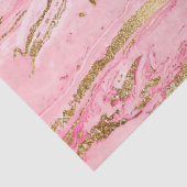 Stylish Pink Gold Abstract Marble Liquid Paint 薄葉紙 (詳細)