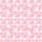 Stylish Pink Red Hearts Valentine Napkins スタンダードカクテルナプキン