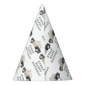 Stylish Police Kids Birthday パーティーハット (裏面)