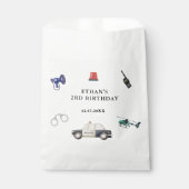 Stylish Police Kids Birthday フェイバーバッグ (正面)