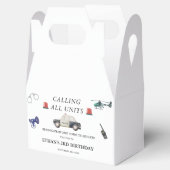 Stylish Police Kids Birthday フェイバーボックス (オープン)