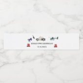 Stylish Police Kids Birthday ペットボトルラベル (シングルラベル)