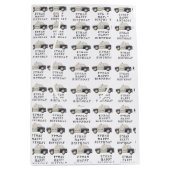 Stylish Police Kids Birthday ミディアムペーパーバッグ (正面)