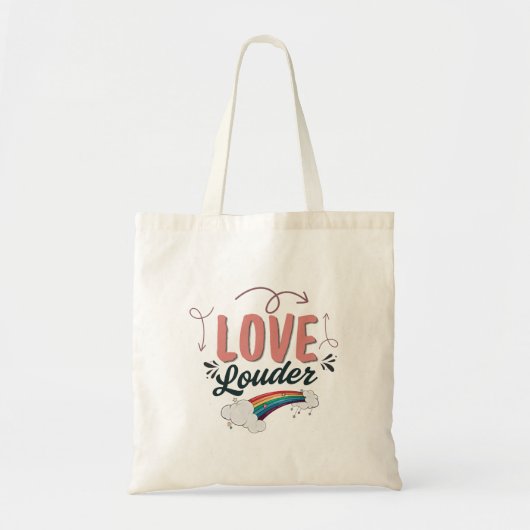 Stylish Pride Tote Bag – Colorful LGBTQ トートバッグ (正面)