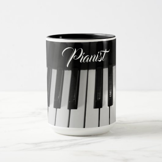  Stylish Professional Pianist  マグカップ (中央)