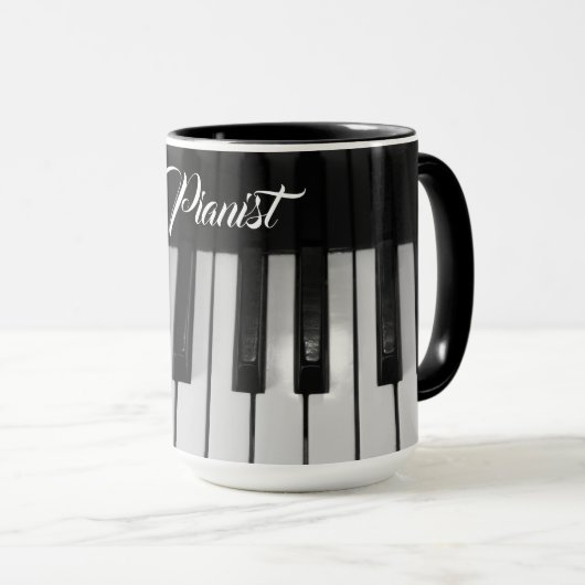  Stylish Professional Pianist  マグカップ (正面右)