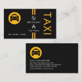 Stylish Professional Yellow Lines 名刺 (正面/裏面)