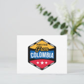Stylish Proud to be from Colombia ポストカード (スタンド正面)