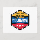 Stylish Proud to be from Colombia ポストカード (正面)