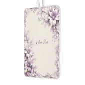 Stylish Purple Flowers Air Freshener カーエアーフレッシュナー (左)