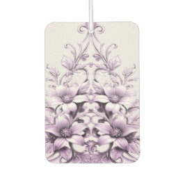Stylish Purple Flowers Air Freshener カーエアーフレッシュナー