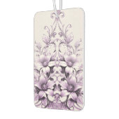Stylish Purple Flowers Air Freshener カーエアーフレッシュナー (左)