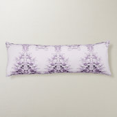 Stylish Purple Flowers Body Pillow ボディピロー (裏面)