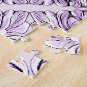 Stylish Purple Flowers Jigsaw Puzzle ジグソーパズル (側面)