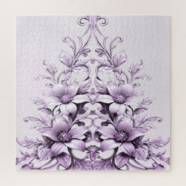 Stylish Purple Flowers Jigsaw Puzzle ジグソーパズル