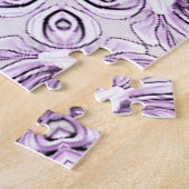 Stylish Purple Flowers Jigsaw Puzzle ジグソーパズル (側面)