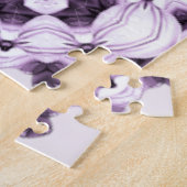Stylish Purple Flowers Jigsaw Puzzle ジグソーパズル (側面)