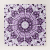 Stylish Purple Flowers Jigsaw Puzzle ジグソーパズル (横)