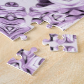 Stylish Purple Flowers Jigsaw Puzzle ジグソーパズル (側面)