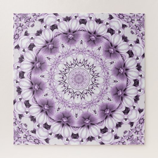 Stylish Purple Flowers Jigsaw Puzzle ジグソーパズル (縦)
