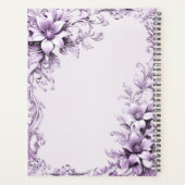 Stylish Purple Flowers Planner プランナー手帳 (裏面)