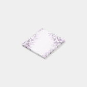 Stylish Purple Flowers Post it Notes ポストイット (アングル)