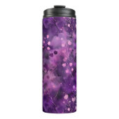 Stylish purple pink abstract floral pattern タンブラー (正面)