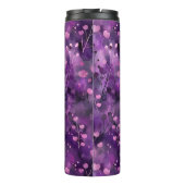 Stylish purple pink abstract floral pattern タンブラー (裏面)