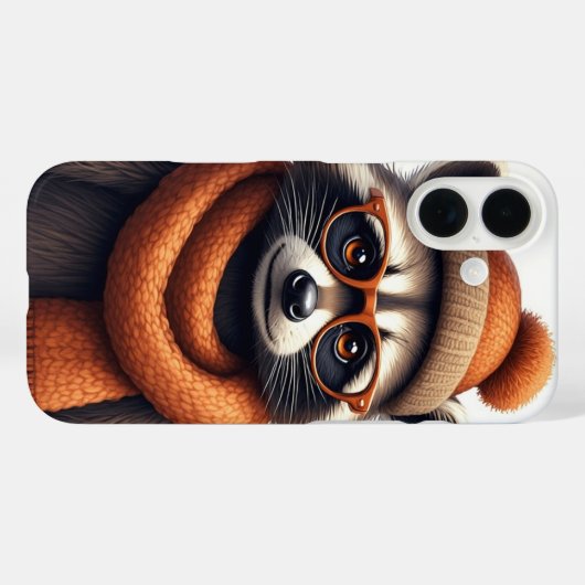 Stylish Raccoon Case-Mate iPhoneケース (裏面 (横))