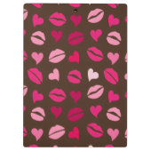 Stylish Red Heart Love Gift for Valentine’s Day クリップボード (裏面)