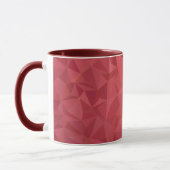 Stylish Red Polygon Art Cup for Home & Office Gift マグカップ (左)