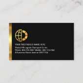 Stylish Red Trapezium Layers Business Owner 名刺 (裏面)