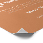 Stylish retro brown sugar Unplugged ceremony ポスター (角)