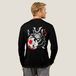 Stylish Samurai Cat Japan Soccer For Football fans トライブレンドＴシャツ