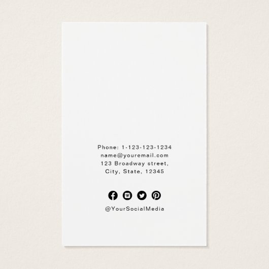 Stylish Script Monogram Modern Professional (裏面)