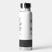 Stylish Script Teach Love Inspire Teacher ウォーターボトル (右面)