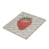 Stylish script text based background Strawberry タイル (側面)