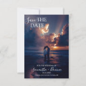 Stylish Simple Full Photo Double-sided セーブザデート (正面)